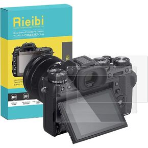 Rieibi (3 Packs) Fuji X-H2S XH2S /X-H2 XH2 Screen Protector + Top Screen Protector - 0.25mm 9H Hardness Fujifilm XH2S XH2 Tempered Glass Film - Anti-Fingerprint Anti-Scratch in Kuwait