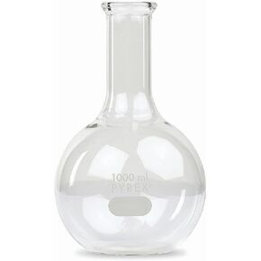 Corning Pyrex® #4060-1L ، قارورة غليان طويلة في الرقبة ، قاع مسطح وفم أدوات (واحد) in Saudi Arabia