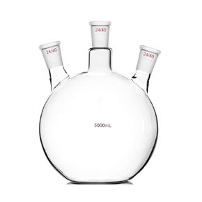 5000ml,24/40,3-Neck,Flat Bottom,Glass Flask,5L,Three Necks,Lab Bottle in Saudi Arabia