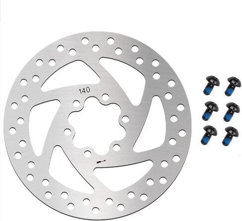 140mm Electric Scooter Brake Rotor in Stainless Steel, Compatible with Ninebot, KUGOO, Speedway 4, Zero 10 in Saudi Arabia