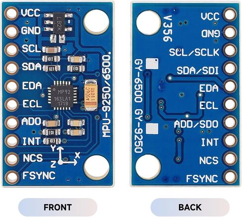 MPU9250 GY-9250 Acceleration Gyroscope Sensor, 9-Axis 16 Bit Nine-axis Acceleration Magnetic Sensor Module IIC/SPI for Arduino in Saudi Arabia