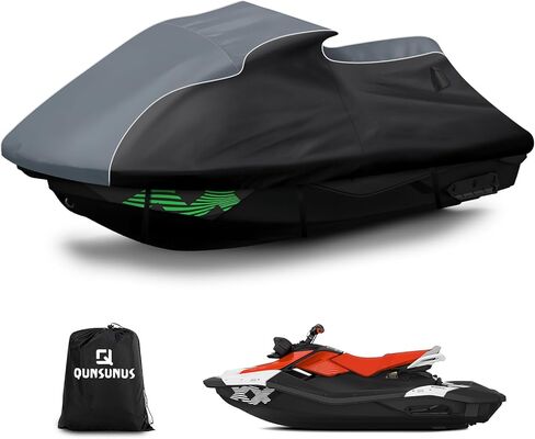QUNSUNUS Jet Ski Cover for Yamaha VX and VX Deluxe 2015-2020, Waterproof VX Deluxe Cover with Cotton Lining, All Weather Waverunner Cover with Straps and Zipper in Kuwait