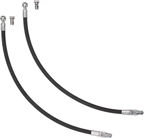 Spare Parts Holland - Hydraulic Hose Set with 3/8" Poppet Type Couplers - Professional Top Link Hose Assembly - 29" Length, 4786 PSI Rating in Kuwait