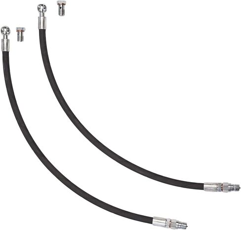 Spare Parts Holland - Hydraulic Hose Set with 3/8" Poppet Type Couplers - Professional Top Link Hose Assembly - 29" Length, 4786 PSI Rating in Kuwait