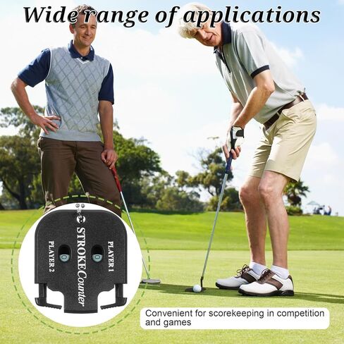 simarro 4pcs Golf Stroke Counter, Mini Golf Ball Scorer Counter Clicker Portable Golf Score Counter with Dial Resetting Tool Key Chain for Different Kinds of Competitions and Games in Saudi Arabia