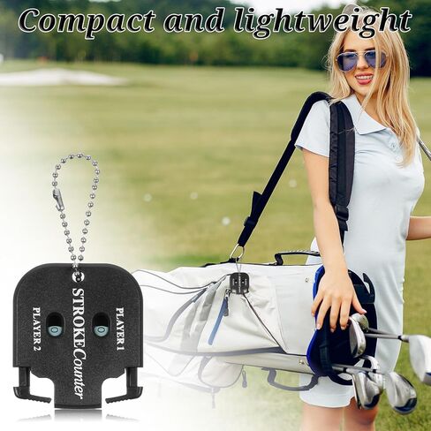 simarro 4pcs Golf Stroke Counter, Mini Golf Ball Scorer Counter Clicker Portable Golf Score Counter with Dial Resetting Tool Key Chain for Different Kinds of Competitions and Games in Saudi Arabia