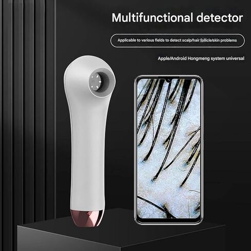 Scalp Analysis Machine, Wireless Skin Analyzer Machine, Skin Hair Analyzer, Multi-Function Tester, Skin Hair Follicle Scalp Detector, 3 Gears, 1 Megapixel, for Head Spa Home Salon Use in Saudi Arabia