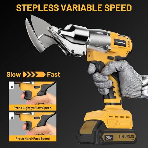 Cordless Sheet Metal Cutter for Mil-waukee 18V Battery, Electric Metal Shears with 360° Rotating Head, Torque 221 Ft-Lbs, Brushless Scissors for Stainless Steel, Metal, Iron（Battery Not Include) in Saudi Arabia