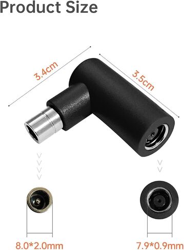 DC 7909 to DC 8020 Adapter 90-Degree Right Angle Connectors, Compatible with Jackery Explorer 1000 V2 /600 Plus/1000 Pro/1000 Plus/1500 Pro/2000 Pro/2000 Plus/3000 Pro Solar Power Station in Kuwait