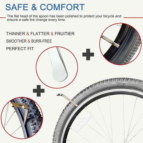 Bicycle Tire Levers, Iron Tyre Spoons, Professional Bike Tire Removal Tool for Road, Mountain Bike, etc in Saudi Arabia