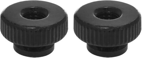 AYLIFU Thumb Nuts Knurled Nut Hardware Nuts Black M5×0.03inch Adjustable Circular Knob Fastener Nuts for 3D Printer Parts 12PCS in Saudi Arabia