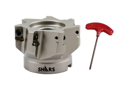 Shars 3 "90 ° Face Face Mill 7 Flutes for APKT1604 INSERT 404-1869W P [ in Saudi Arabia