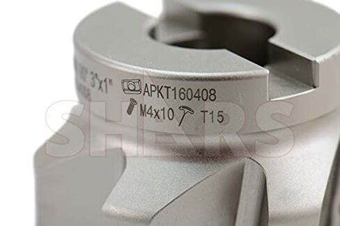 Shars 3 "90 ° Face Face Mill 7 Flutes for APKT1604 INSERT 404-1869W P [ in Saudi Arabia