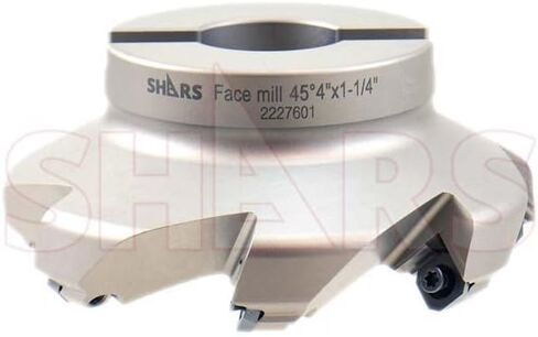 Shars 4" 45° Indexable Face Mill SEET Insert 7 Flutes New 404-2966W P[ in Saudi Arabia