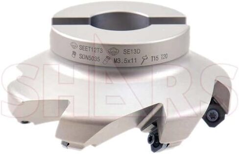 Shars 4" 45° Indexable Face Mill SEET Insert 7 Flutes New 404-2966W P[ in Saudi Arabia