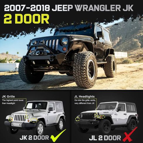 BINARY STAR Curve Design Running Boards Compatible with Vehicle 2018-2025 Jeep Wrangler JL 2 Door, JL Rock Rails Sliders Drop Down Side Steps Made with Carbon Steel, Wrangler Nerf Bars. in Saudi Arabia
