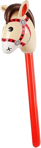 حصان عصا قابل للنفخ ، ينفجر عصا ، ملونة مضحكة عصا ، عصا الحصان للخيول تحت عنوان ديكور الحفلات ، الوردي in Kuwait