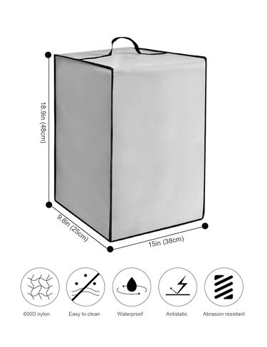 Frozen Drink Maker Lid Slushie Machine Cover Waterproof Anti-Static Nylon Lid for Margaritaville Professional Frozen Concoction Maker/Margarita SLUSHi Machine/Margarita Shave Ice Drink Maker (Silver) in Kuwait