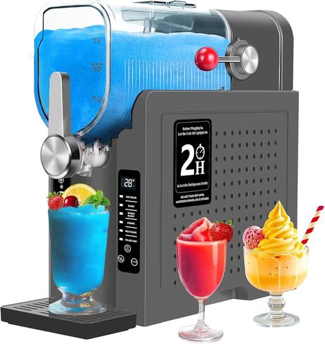 Slushie Machine, Slushy Machine for Home,Frozen Drink Maker & Ice Cream Maker – 88 oz with 6 Preset Programs, LED Display for Margaritas, Frappés, Milkshakes, Smoothies & Ice Cream in Saudi Arabia