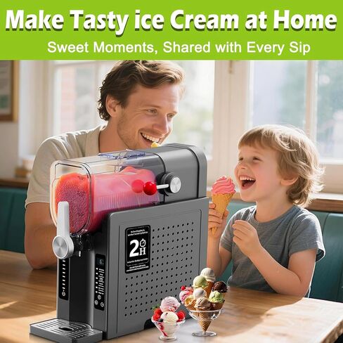 Slushie Machine, Slushy Machine for Home,Frozen Drink Maker & Ice Cream Maker – 88 oz with 6 Preset Programs, LED Display for Margaritas, Frappés, Milkshakes, Smoothies & Ice Cream in Saudi Arabia