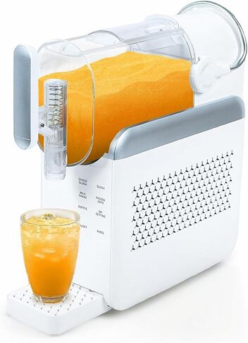 Slushie Machine for Home,Frozen Drink and Slushy Maker,240W Fast Make Slushy 5-10 Minutes,No Ice Needed, 6 Preset Programs Slushie Maker with Auto Clean,Frozen Margaritas, Frappés, Milkshake(White) in Saudi Arabia