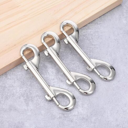 15PCS Double Ended Bolt Snaps Hooks, 4.7 Inch Zinc Alloy Swivel Snap Clips for Pet Dog Leash Water Bucket Hooks Key Holder Carabiner Farm, Metal Heavy Duty Clasp Pet Sling Spring Hook Clips in Saudi Arabia