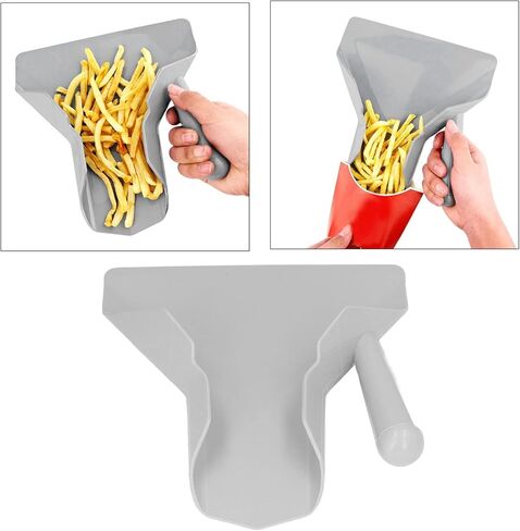 French Fries Shovel, Non Slip Right Handle FrenchFries Spatula French Fry Bagger Scoop Kitchen Utensils for FrenchFries, Snacks, Ice, Dried Nuts in Saudi Arabia