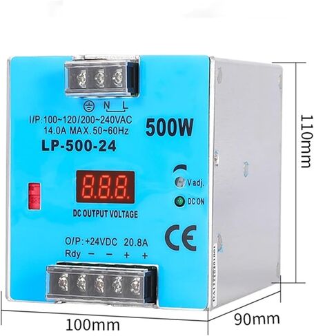 24V 12V Digital Display Switching Power Supply 500W mini Size Rail Single Output 100-240V Input LP.500W Power Supply(LP500W-12V) in Kuwait