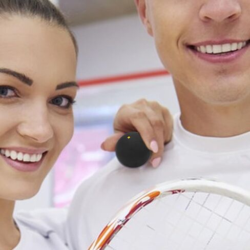 Single Ball, Single Dot Squash Racket Balls 37mm Squash Ball High Elastic Single Dot Squash Rubber Squash Ball for Beginner Competition Training in Saudi Arabia