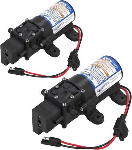 OEM | (2 Pack) Everflo 1.0 GPM ، 12V ، Diaphragm Pump EF1000 ، EF1000-BOX ، EF1000BOX in Kuwait