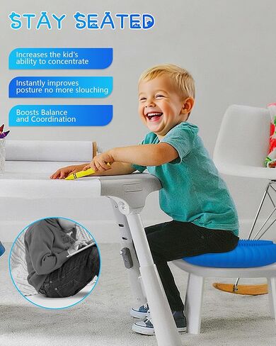 Wobble Cushion with Inflation Pump - Wobble Disk Balance Disc Wiggle Seat for Sensory Kids, Balance Pads in Saudi Arabia