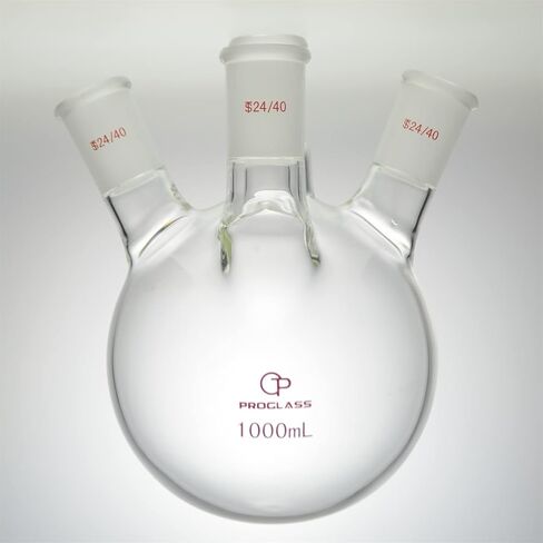 Four Necks Round Bottom Flask 24/40,Hand BLOWERING (100mL) in Saudi Arabia