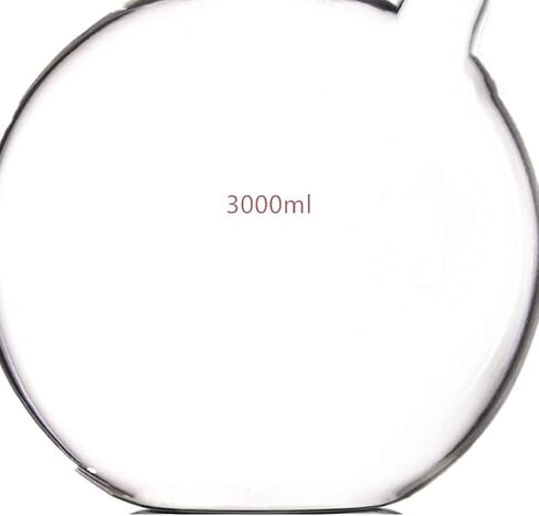 3000ml 24/40 2-Neck Flat Bottom Glass Flask Twins Two Necks Lab Vessel in Saudi Arabia