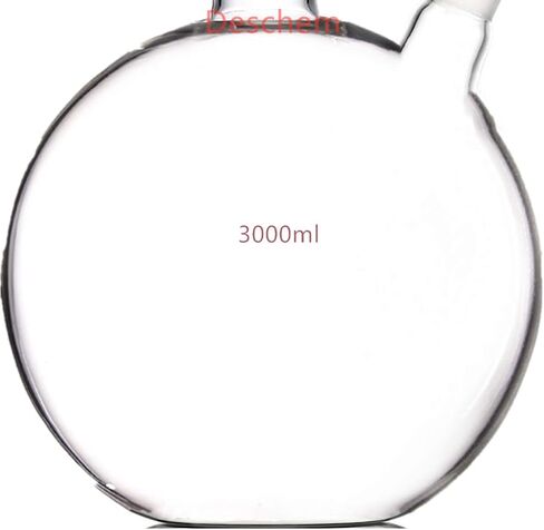3000ml 24/40 2-Neck Flat Bottom Glass Flask Twins Two Necks Lab Vessel in Saudi Arabia
