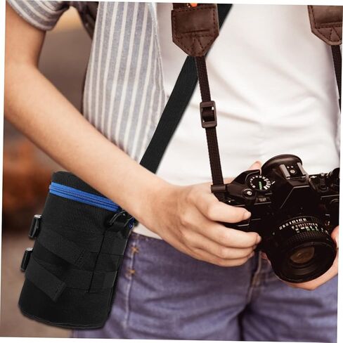 SOLUSTRE 1pc Lens Bag Camera Lens Pouch Slr Camera Lenses Camera Lens Bag Water Resistant Lens Case Polyester Pouch for Camera Lens Bag for Dslr Camera Lens Photography Bag Bag in Kuwait