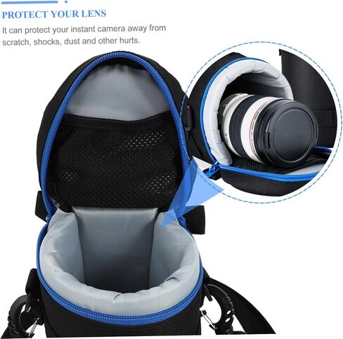 SOLUSTRE 1pc Lens Bag Camera Lens Pouch Slr Camera Lenses Camera Lens Bag Water Resistant Lens Case Polyester Pouch for Camera Lens Bag for Dslr Camera Lens Photography Bag Bag in Kuwait