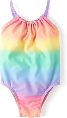 The Children's Place,Baby Girls,and Toddler One Piece Swimsuit,Pink Stripe,2 Years in Saudi Arabia