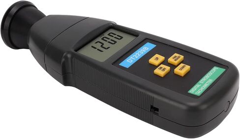 DT2239B LCD Digital Stroboscope Handheld - مقياس سرعة الدوران للمواد القابلة للاستخدام في المختبر ، شاشة LCD ، كفاءة عالية وليس مقياس سرعة الدوران in Saudi Arabia