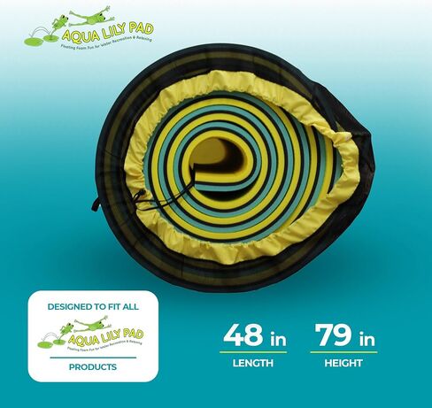 Aqua Lily Pad ACC-SB-XL-Y Nylon Storage Bag with Mesh Inserts and Mounting Hooks, Fits 16, 20, & 22 Foot Pads, Yellow in Saudi Arabia