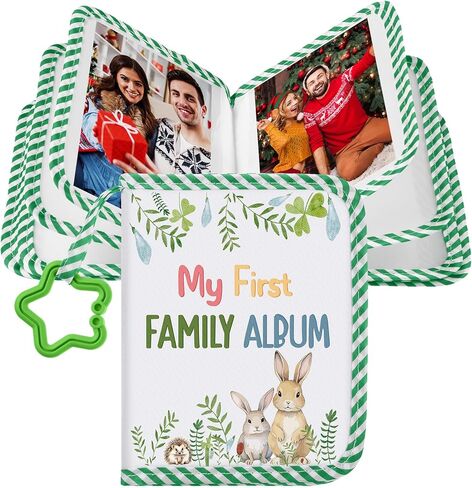 My First Family Album Holds 17 4x6 Pictures Baby Photo Album Soft Cloth Book Caterpillar Book for Newborn Toddler Memory Gift in Saudi Arabia