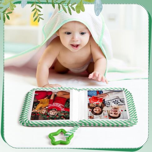 My First Family Album Holds 17 4x6 Pictures Baby Photo Album Soft Cloth Book Caterpillar Book for Newborn Toddler Memory Gift in Saudi Arabia