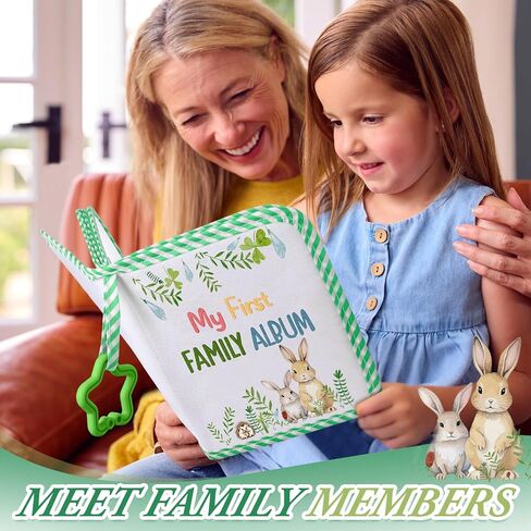 My First Family Album Holds 17 4x6 Pictures Baby Photo Album Soft Cloth Book Caterpillar Book for Newborn Toddler Memory Gift in Saudi Arabia