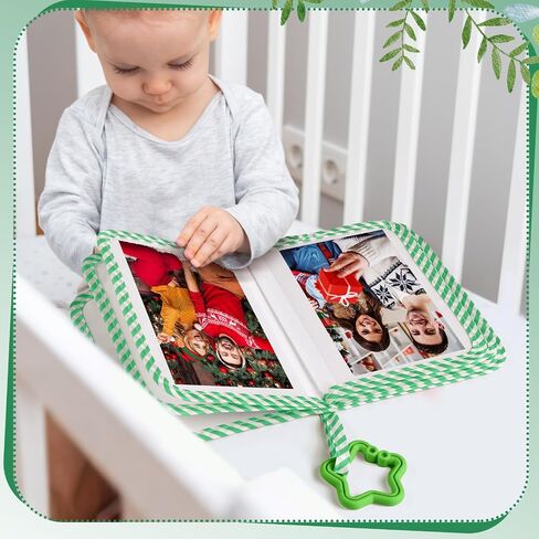 My First Family Album Holds 17 4x6 Pictures Baby Photo Album Soft Cloth Book Caterpillar Book for Newborn Toddler Memory Gift in Saudi Arabia