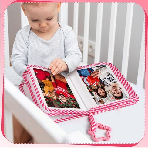 My First Family Album Holds 17 4x6 Pictures Baby Photo Album Soft Cloth Book Caterpillar Book for Newborn Toddler Memory Gift in Saudi Arabia