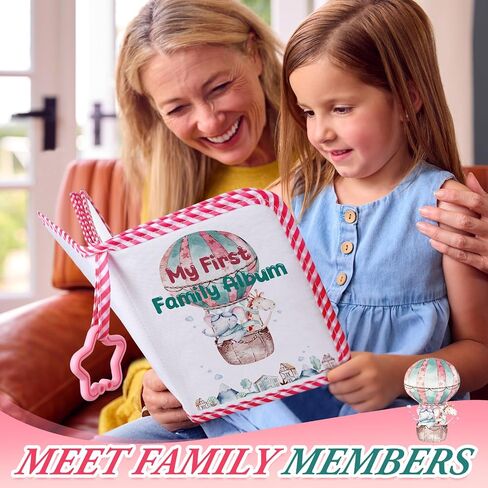 My First Family Album Holds 17 4x6 Pictures Baby Photo Album Soft Cloth Book Caterpillar Book for Newborn Toddler Memory Gift in Saudi Arabia