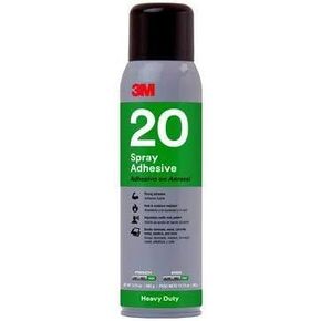 3M™ Heavy Duty 20 Spray Adhesive, Clear, Net Weight 13.8 oz in Saudi Arabia