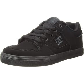 DC unisex-child Pure Elastic Skate Shoe, Charcoal Black, 13 Little Kid in Saudi Arabia