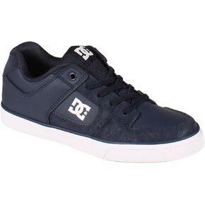 DC Boy's Pure Elastic Skate Shoe, Navy, 1 Little Kid in Kuwait
