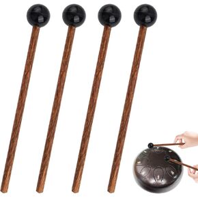 4PCS Great Tongue Drum Mallets/Wooden Rubber Percussion Mallet, Rubber Xylophone Mallet Percussion, Glockenspiel Sticks for Bell Stick, Tongue Drum Mallets, Percussion Xylophone Mallets Sticks in Kuwait