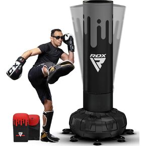 RDX XXL 330LBS Freestanding Punching Bag with Cover & Gloves – 72" Adult Heavy Pedestal Punch Bag Set - 17 Suction Cup 8 Extended Legs Stand Base - Kick Boxing MMA Muay Thai Home Gym Fitness Training in Saudi Arabia